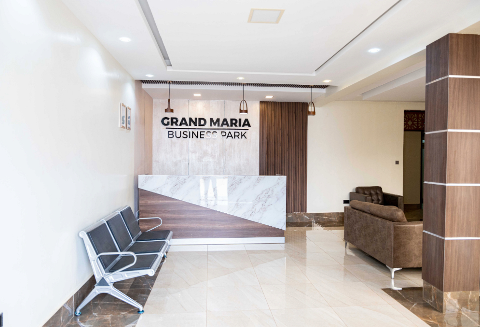 Aerial view of Grand Maria Business Park location